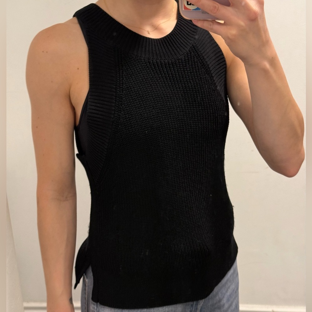 Wilfred Black Knit Tank - XXS